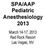Pediatric Anesthesiology 2012
